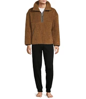 UGG® Long Sleeve Braid Half Zip Lounge Pullover