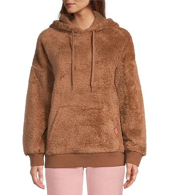 UGG® Loyra Sherpa Long Drop Shoulder Sleeve Kangaroo Pocket Hoodie