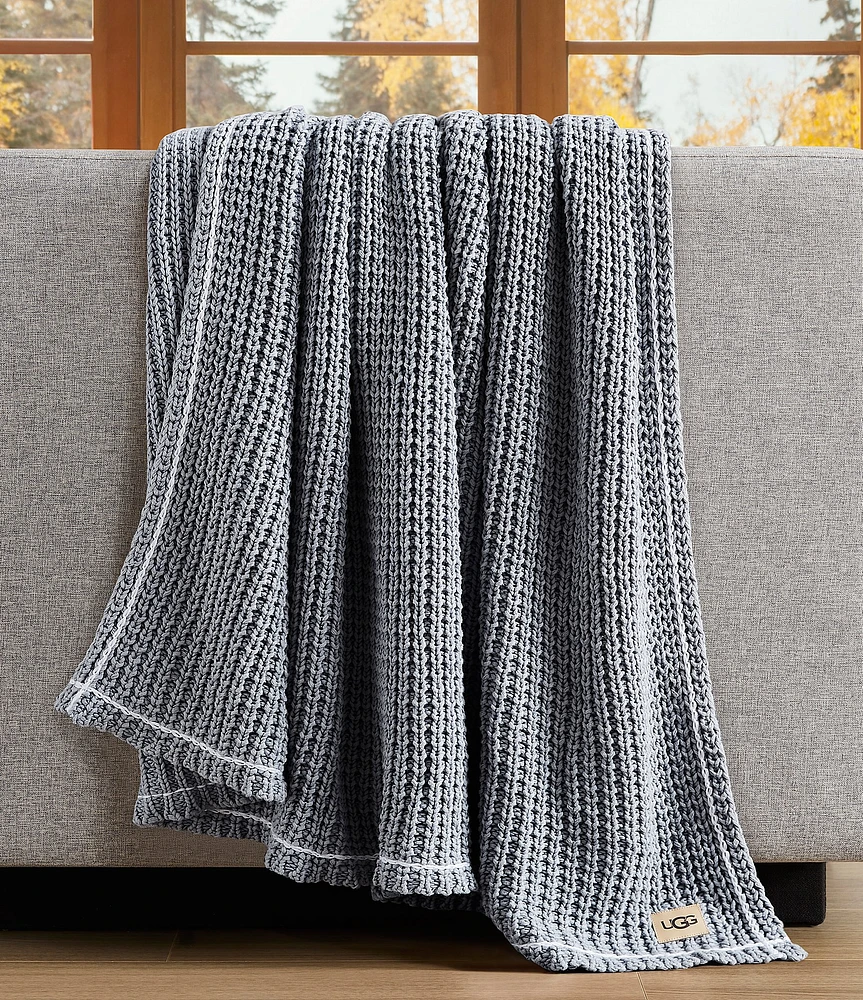 UGG Luna Waffle Knit Throw Blanket