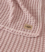 UGG Luna Waffle Knit Throw Blanket