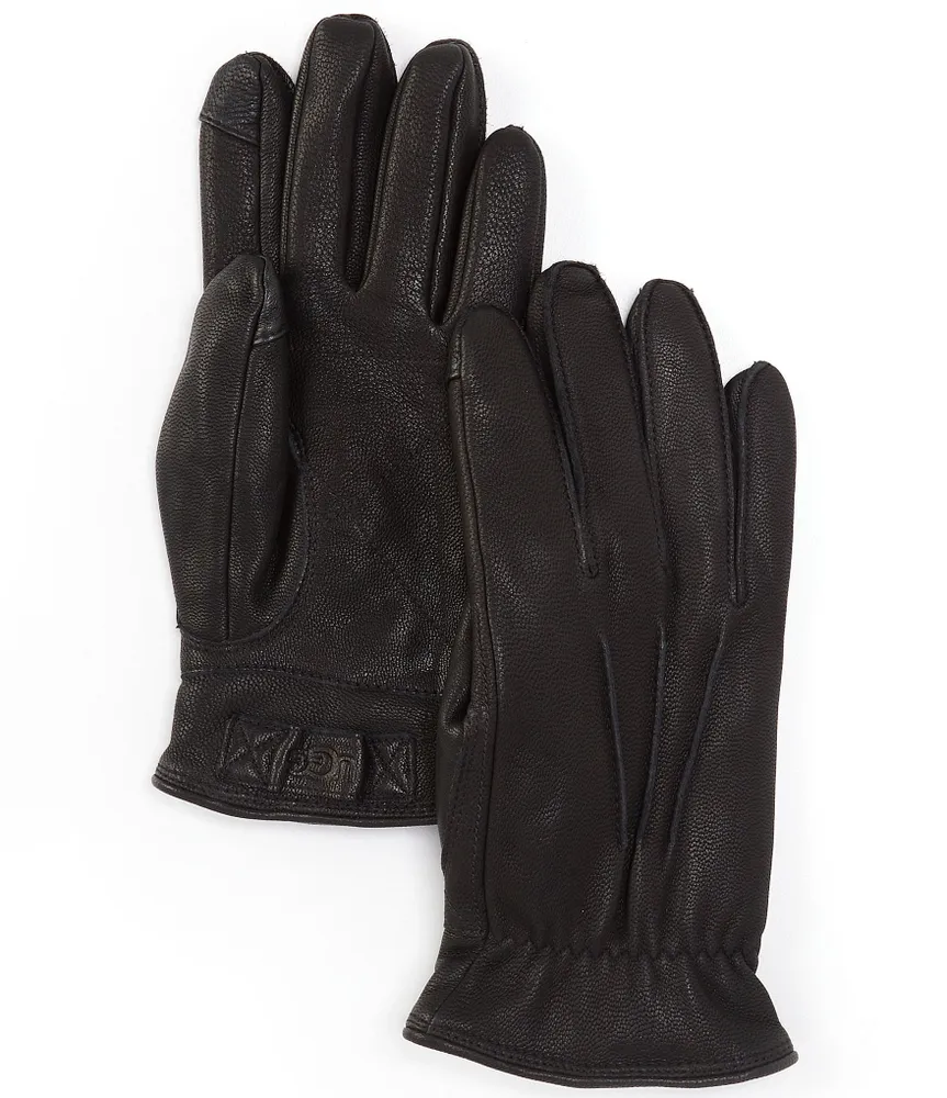 UGG® Men's 3 Point Leather Gloves