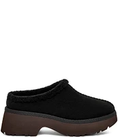 UGG New Heights Cozy Suede Platform Clogs