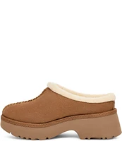 UGG New Heights Cozy Suede Platform Clogs