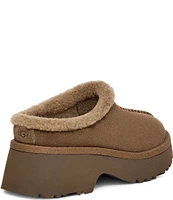 UGG New Heights Cozy Suede Platform Clogs