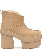 UGG New Heights Platform Mini Fur Lined Booties