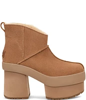 UGG New Heights Platform Mini Fur Lined Booties