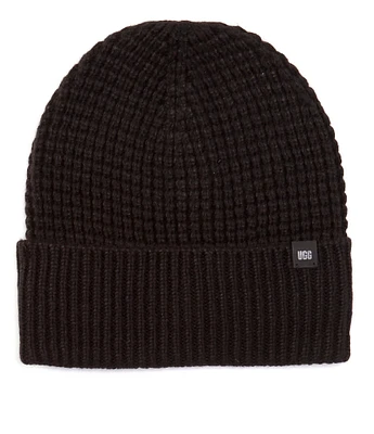 UGG® Plaid/Waffle-Cuffed Beanie