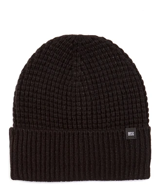 UGG® Plaid/Waffle-Cuffed Beanie