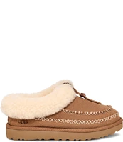 UGG Tasman Alpine Suede Fur Collar Slipper Clogs