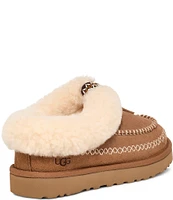 UGG Tasman Alpine Suede Fur Collar Slipper Clogs