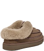 UGG Tasman Alpine Suede Fur Collar Slipper Clogs