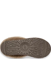 UGG Tasman Alpine Suede Fur Collar Slipper Clogs