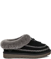 UGG Tasman Alpine Suede Fur Collar Slipper Clogs