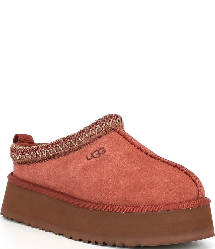 UGG Tazz Suede Platform Clog Slippers