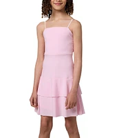 Un Deux Trois Big Girls 7-16 Bow Back Tiered Dress