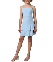 Un Deux Trois Big Girls 7-16 Bow Back Tiered Dress