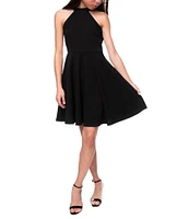 Un Deux Trois Big Girls 7-20 Halter Fit-And-Flare Dress