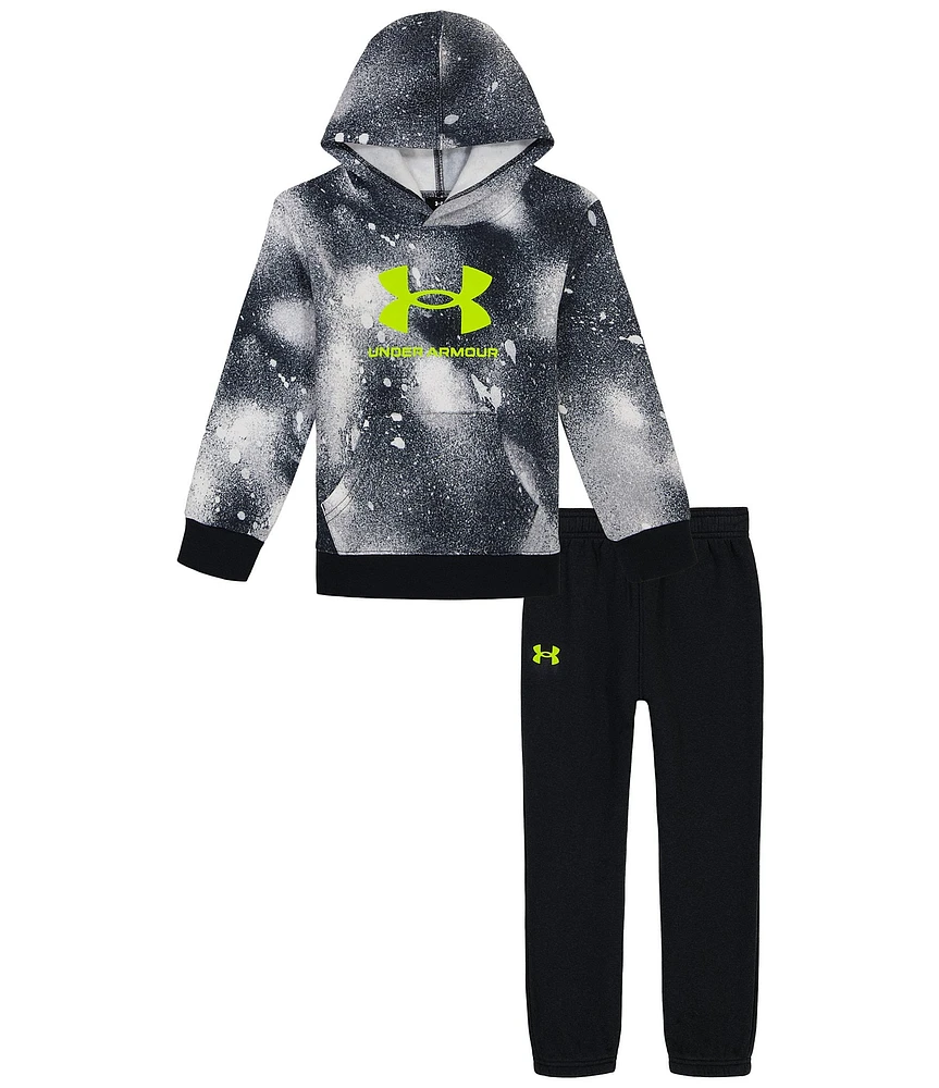 Under Armour Baby Boys 12-24 Months Long-Sleeve Rival Wash Fade Hoodie & Solid Jogger Pant Set