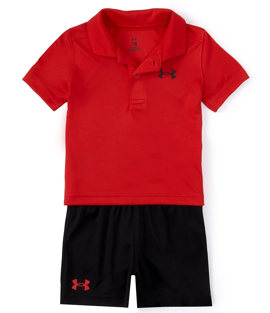 Under Armour Baby Boys 12-24 Months Short Sleeve Polo Tee & Shorts Set