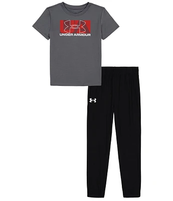 Under Armour Baby Boys 12-24 Months Short-Sleeve Speed Tech T-Shirt & Solid Interlock Jogger Pants Set