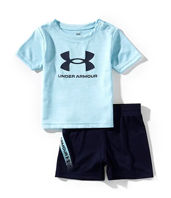Under Armour Baby Boys 3-24 Months Tech Fade Logo T-Shirt & Shorts Set