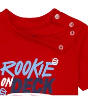 Under Armour Baby Boys Newborn-12 Months Short Sleeve UA Rookie Deck Bodysuit and Printed Shorts Set