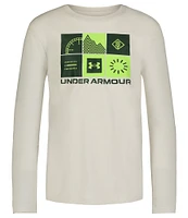 Under Armour Big Boys 8-20 Long Sleeve Elemental Graphic T-Shirt