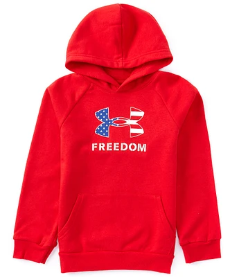 Under Armour Big Boys 8-20 Long Sleeve Freedom Graphic Logo Hoodie