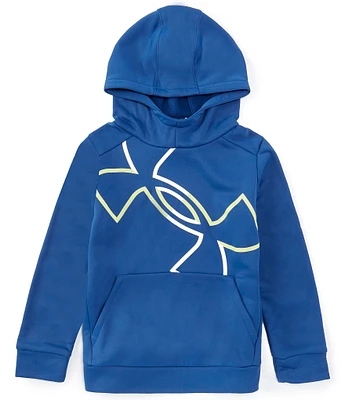 Under Armour Big Boys 8-20 Long Sleeve Mega Logo Hoodie