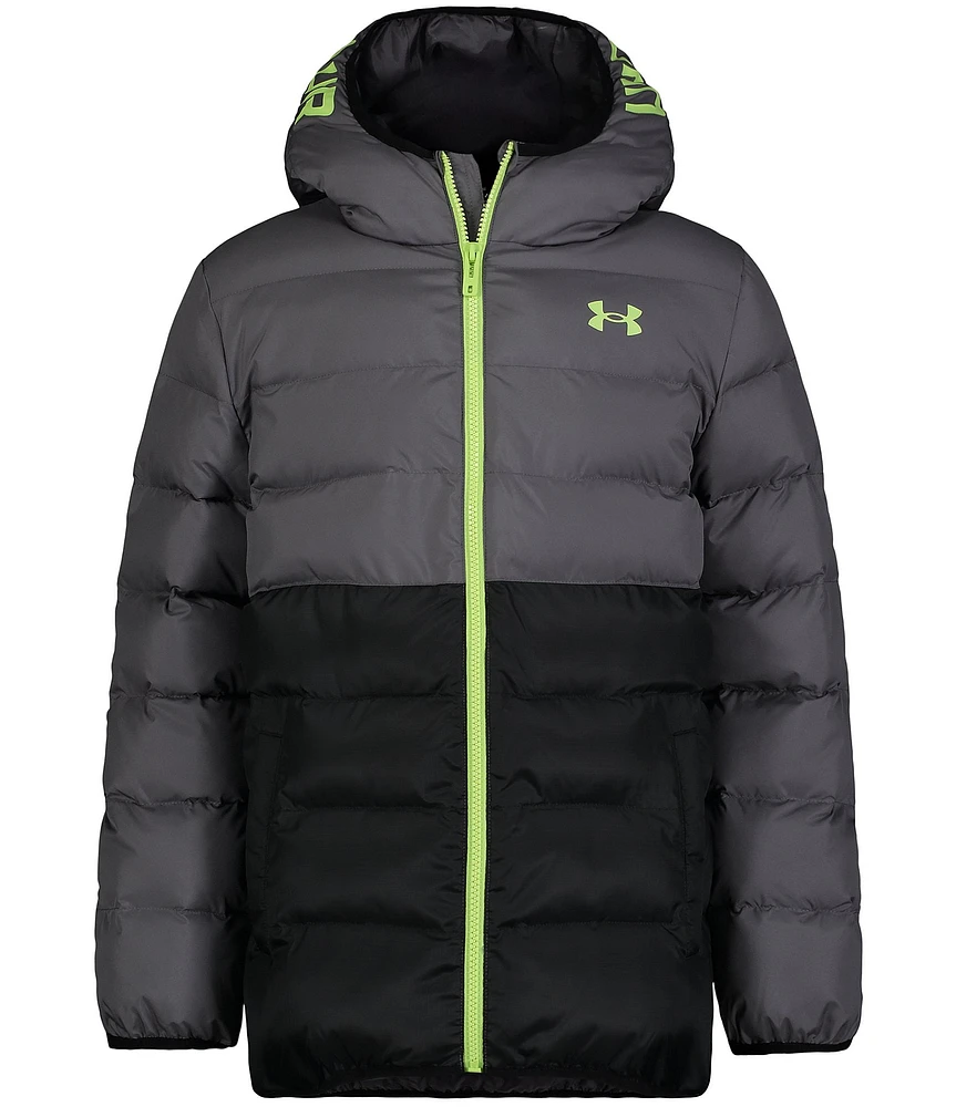 Under Armour Big Boys 8-20 Long Sleeve Pronto Colorblock Puffer Jacket