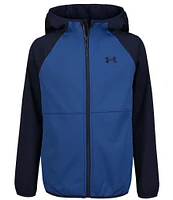 Under Armour Big Boys 8-20 Long Sleeve Sim Softshell Microfleece Inner Layer Jacket