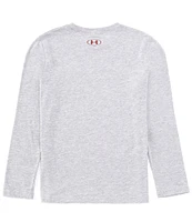 Under Armour Big Boys 8-20 Long Sleeve Stacked Logo Graphic T-Shirt