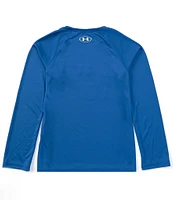 Under Armour Big Boys 8-20 Long Sleeve Tech Hybrid Fill Graphic T-Shirt