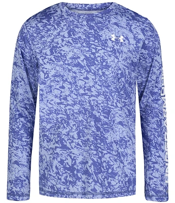 Under Armour Big Boys 8-20 Long Sleeve Undertow Logo UPF T-Shirt