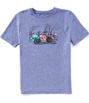 Under Armour Big Boys 8-20 Short-Sleeve Americana Car Graphic T-Shirt
