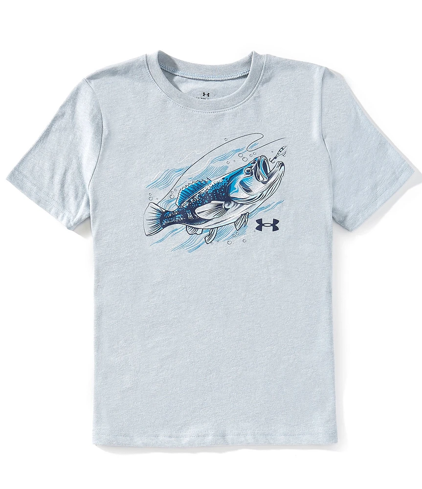 Under Armour Big Boys 8-20 Short-Sleeve Bass Graphic T-Shirt