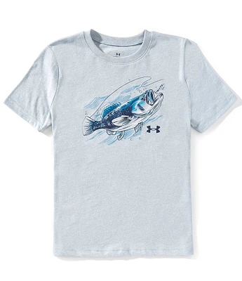 Under Armour Big Boys 8-20 Short-Sleeve Bass Graphic T-Shirt