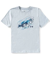 Under Armour Big Boys 8-20 Short-Sleeve Bass Graphic T-Shirt