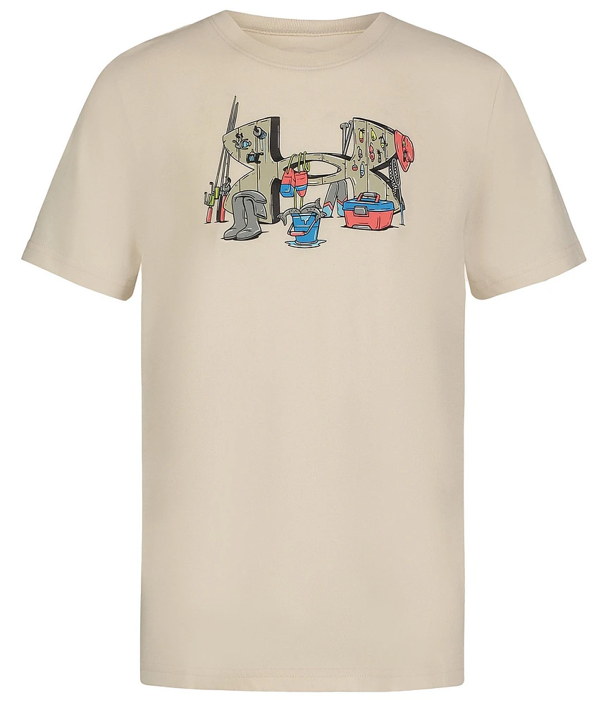 Under Armour Big Boys 8-20 Short Sleeve Fishing Ready Icon Graphic T-Shirt