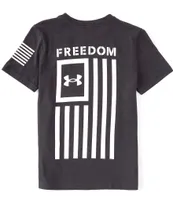 Under Armour Big Boys 8-20 Short Sleeve Freedom Flag T-Shirt