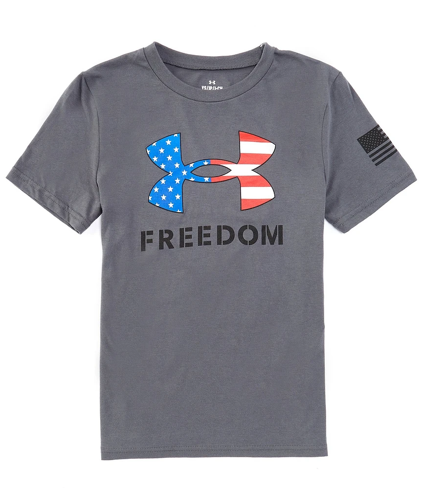 Under Armour Big Boys 8-20 Short Sleeve Freedom Logo Graphic T-Shirt