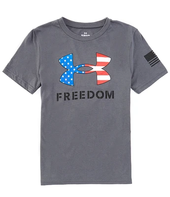 Under Armour Big Boys 8-20 Short Sleeve Freedom Logo Graphic T-Shirt