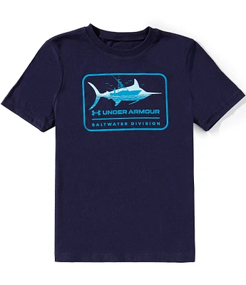 Under Armour Big Boys 8-20 Short-Sleeve Marlin Graphic T-Shirt