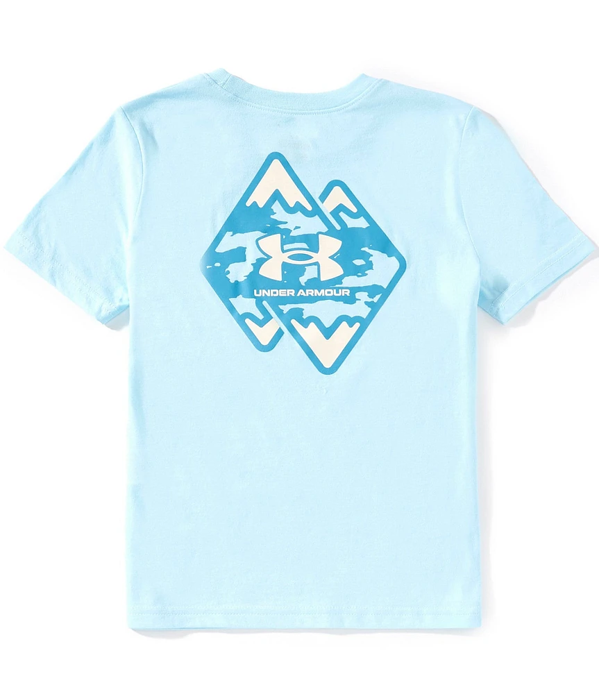 Under Armour Big Boys 8-20 Short-Sleeve Mountain Logo T-Shirt