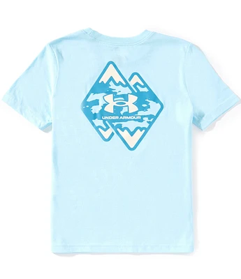 Under Armour Big Boys 8-20 Short-Sleeve Mountain Logo T-Shirt