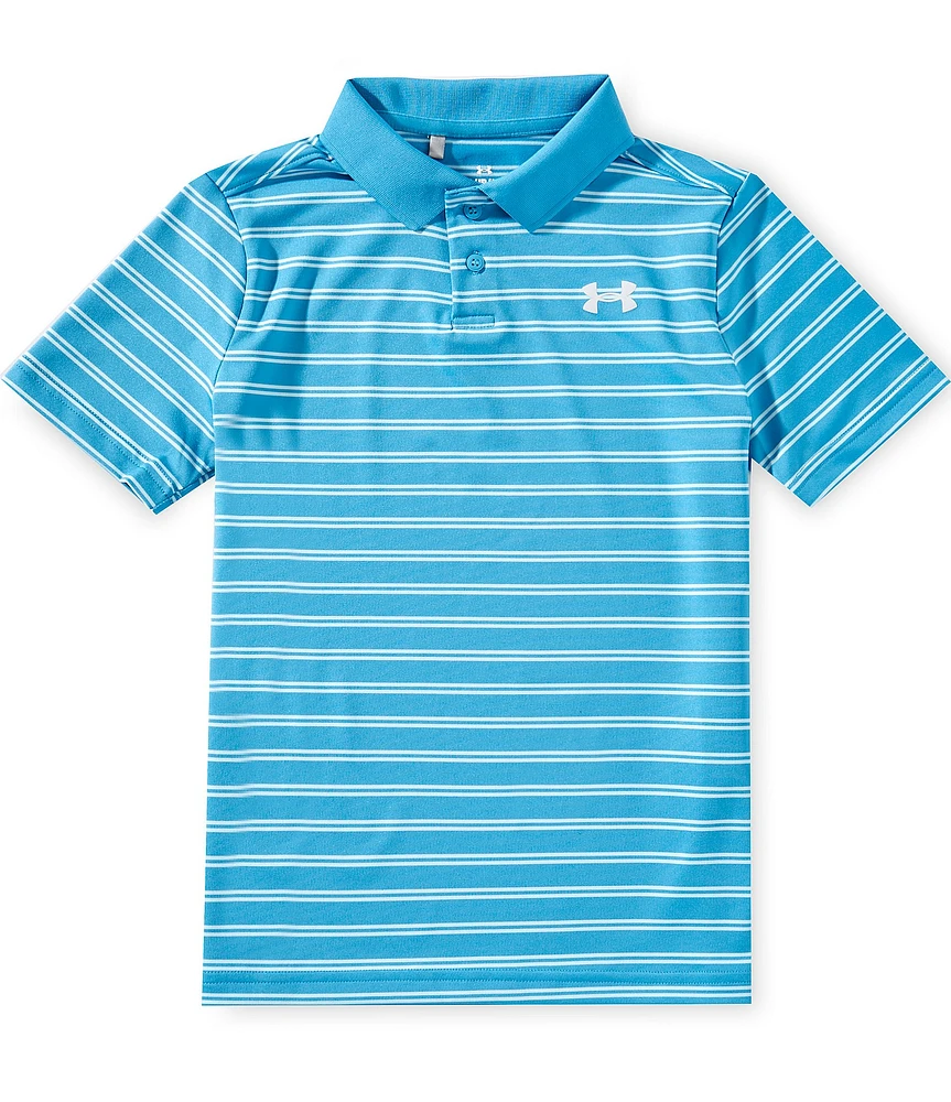 Under Armour Big Boys Short-Sleeve Performance Stripe Polo Shirt