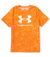 Under Armour Big Boys 8-20 Short Sleeve Sports Style Logo Printed T-Shirt