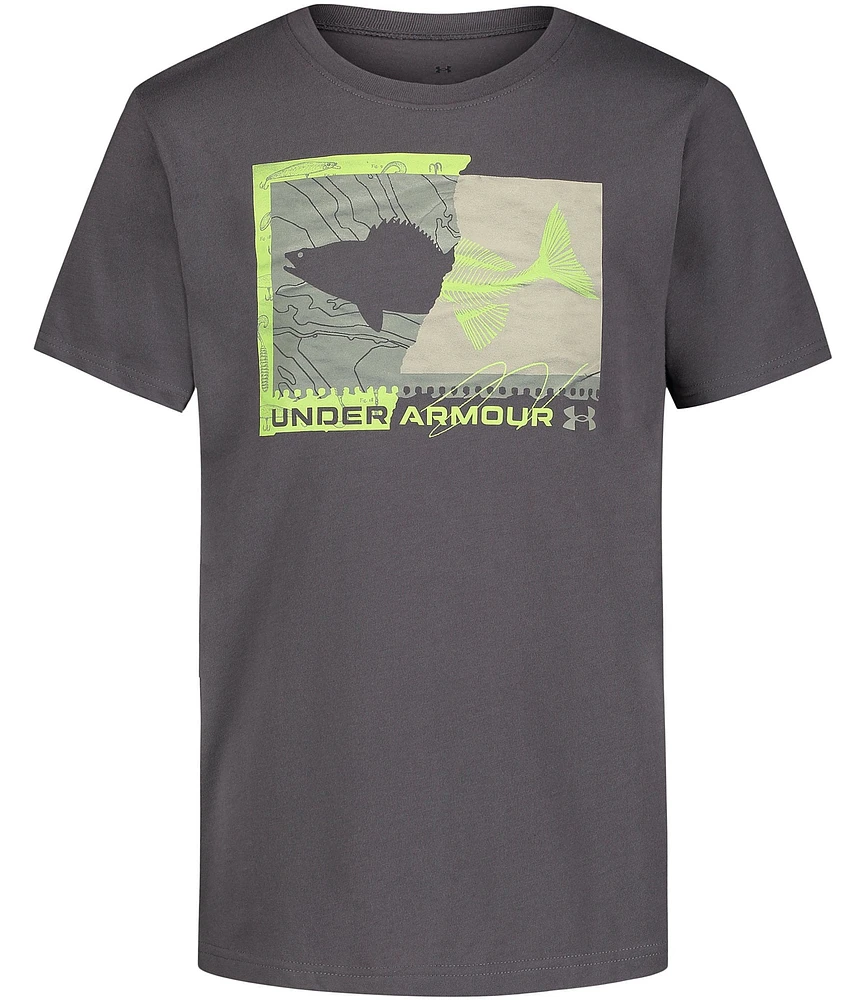 Under Armour Big Boys 8-20 Short Sleeve Walleye Graphic T-Shirt