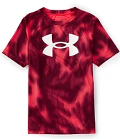 Under Armour Big Boys 8-20 Short Sleeve Tech Big Logo Printed T-Shirt