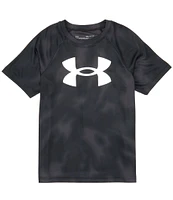 Under Armour Big Boys 8-20 Short Sleeve Tech Big Logo Printed T-Shirt